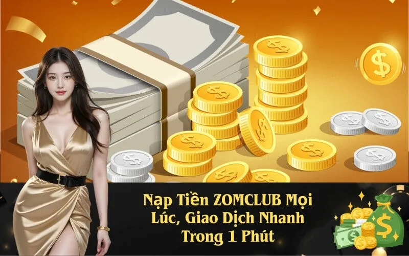 Nạp Tiền ZOMCLUB Mọi Lúc, Giao Dịch Nhanh Trong 1 Phút